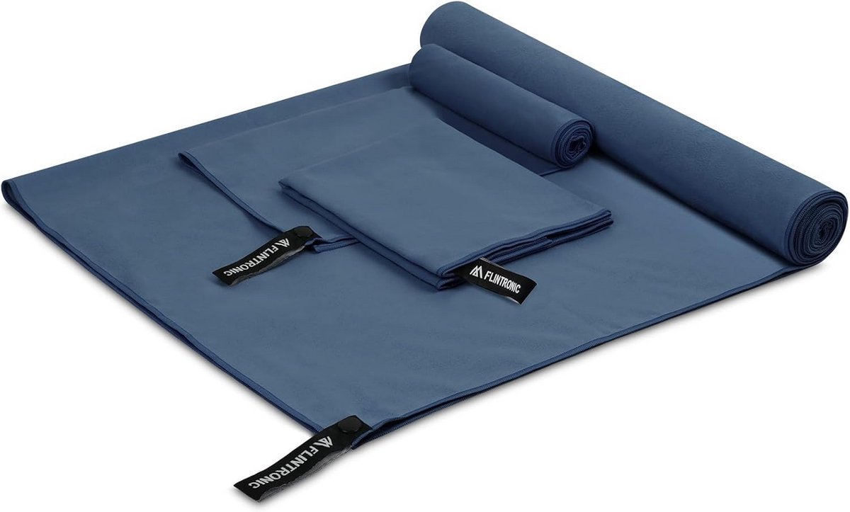 Microfibre Reisdoek - Lichtgewicht en Snel Droogend voor Sport, Yoga en Strand, Blauw