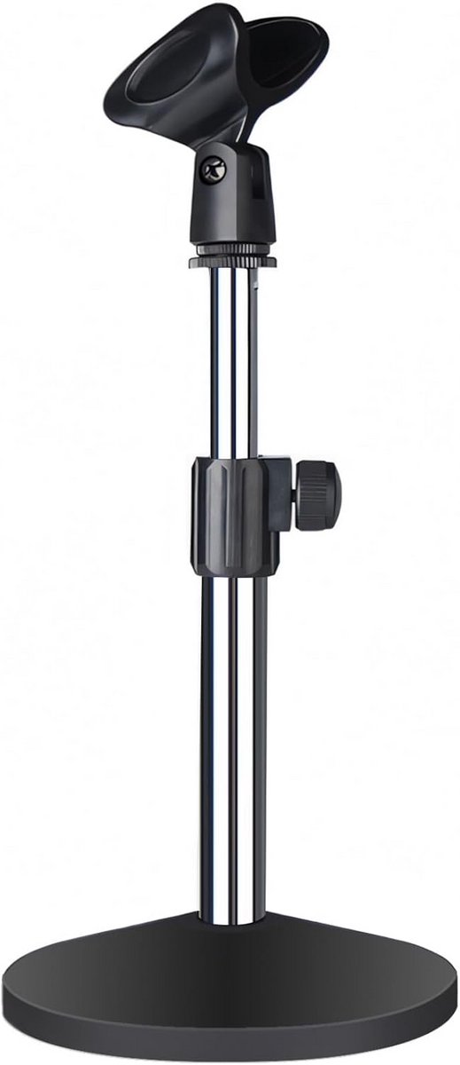 Verstelbare Desktop Microfoonstandaard 11-16,5 Inch Zilver