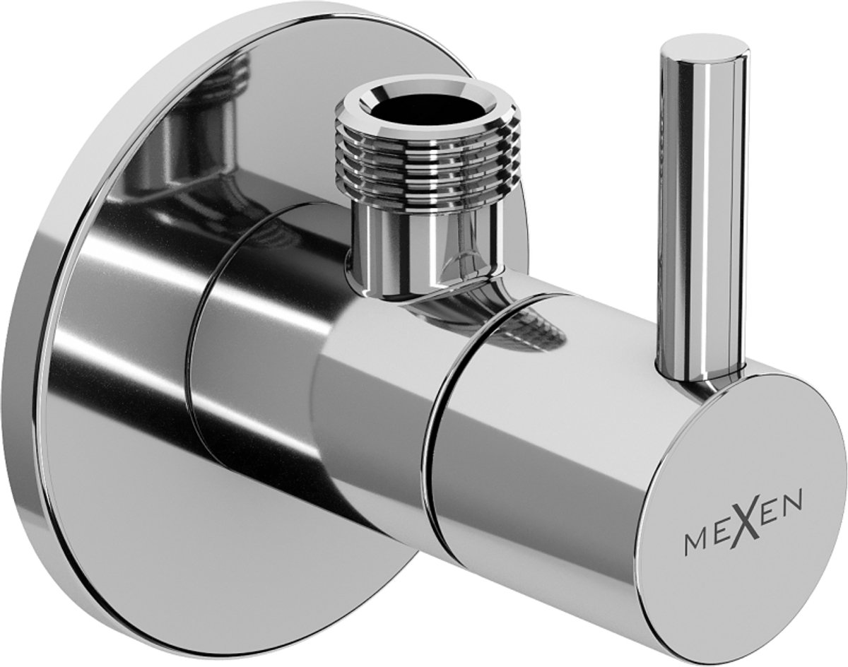 Mexen R2 hoekventiel voor kraan 1/2"x3/8", chroom - 79972-00