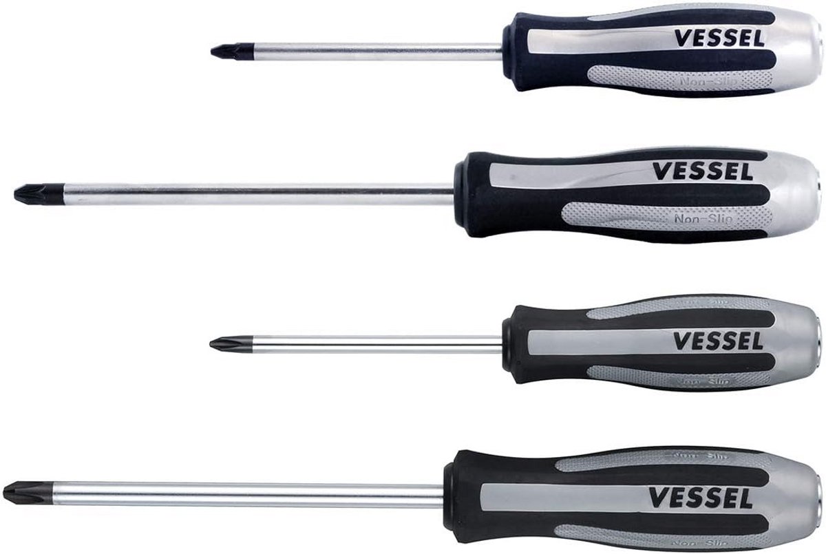 Set van 4 Slagschroevendraaiers PH2 PH3 PZ2 PZ3 Impact Schroevendraaier Set Professioneel