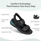 Heren Orthopedische Slippers Zonder Handen Verstelbaar Leren Comfort
