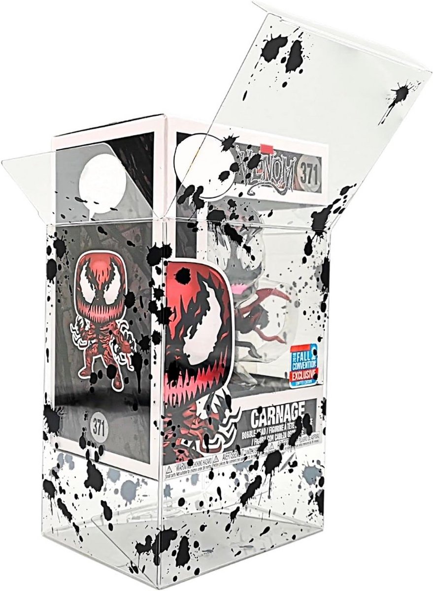 5x Stevige Vinyl Display Boxen voor 4 Inch Spelkaarten met Bescherming