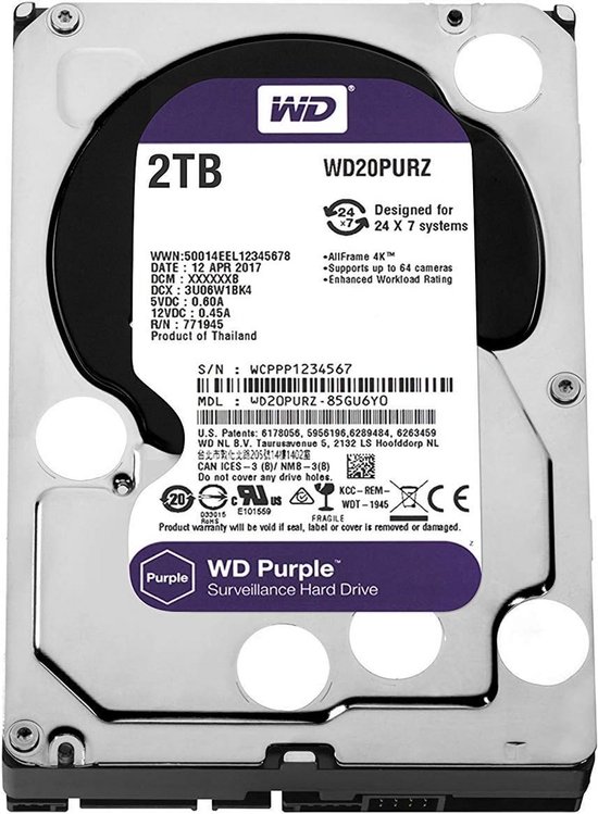 Interne Harde Schijf 6TB - 3.5 inch HDD voor Desktop en Surveillance van Interne Harde Schijf — afbeelding 4