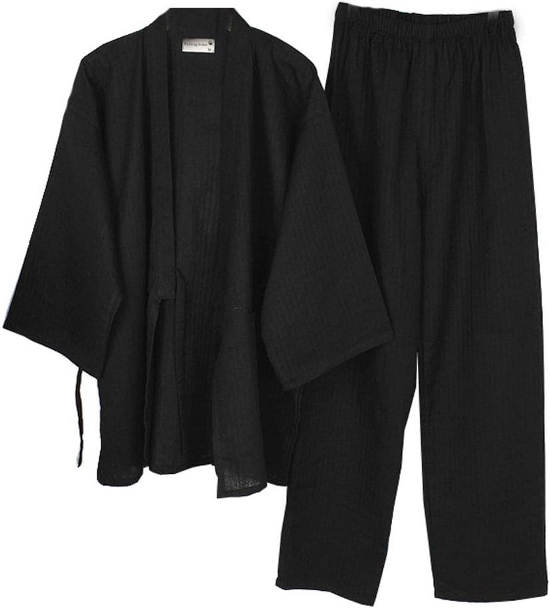 Japanse Stijl Heren Pyjama Kimono voor Comfortabele Nachtrust