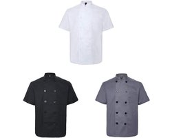 3-Pack Koksshirt Koksbuis Korte Mouw Unisex Professionele Kleding