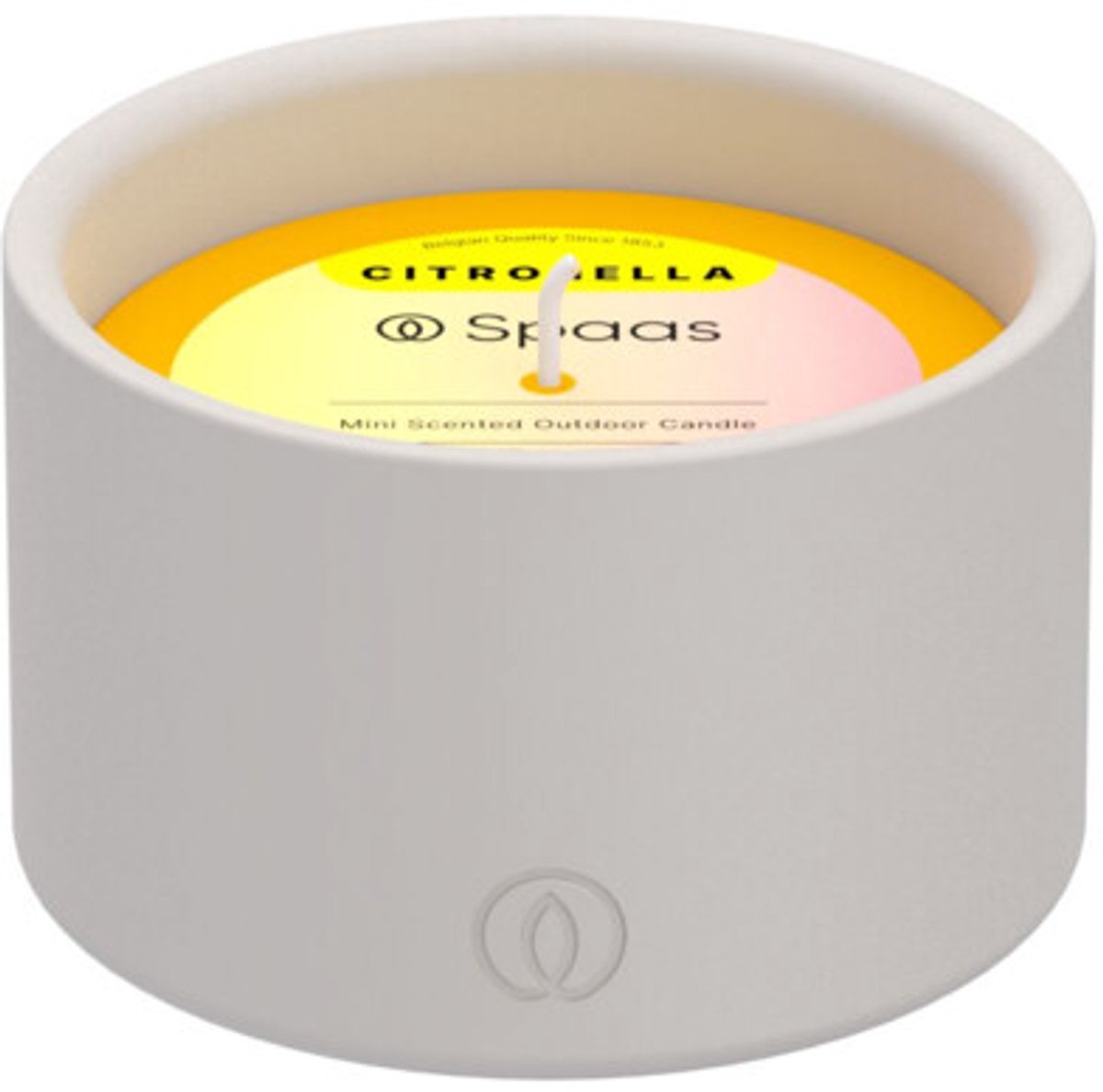 SPAAS Mini Citronella Buitenkaars Brandduur ± 15 u Levendig Geel -