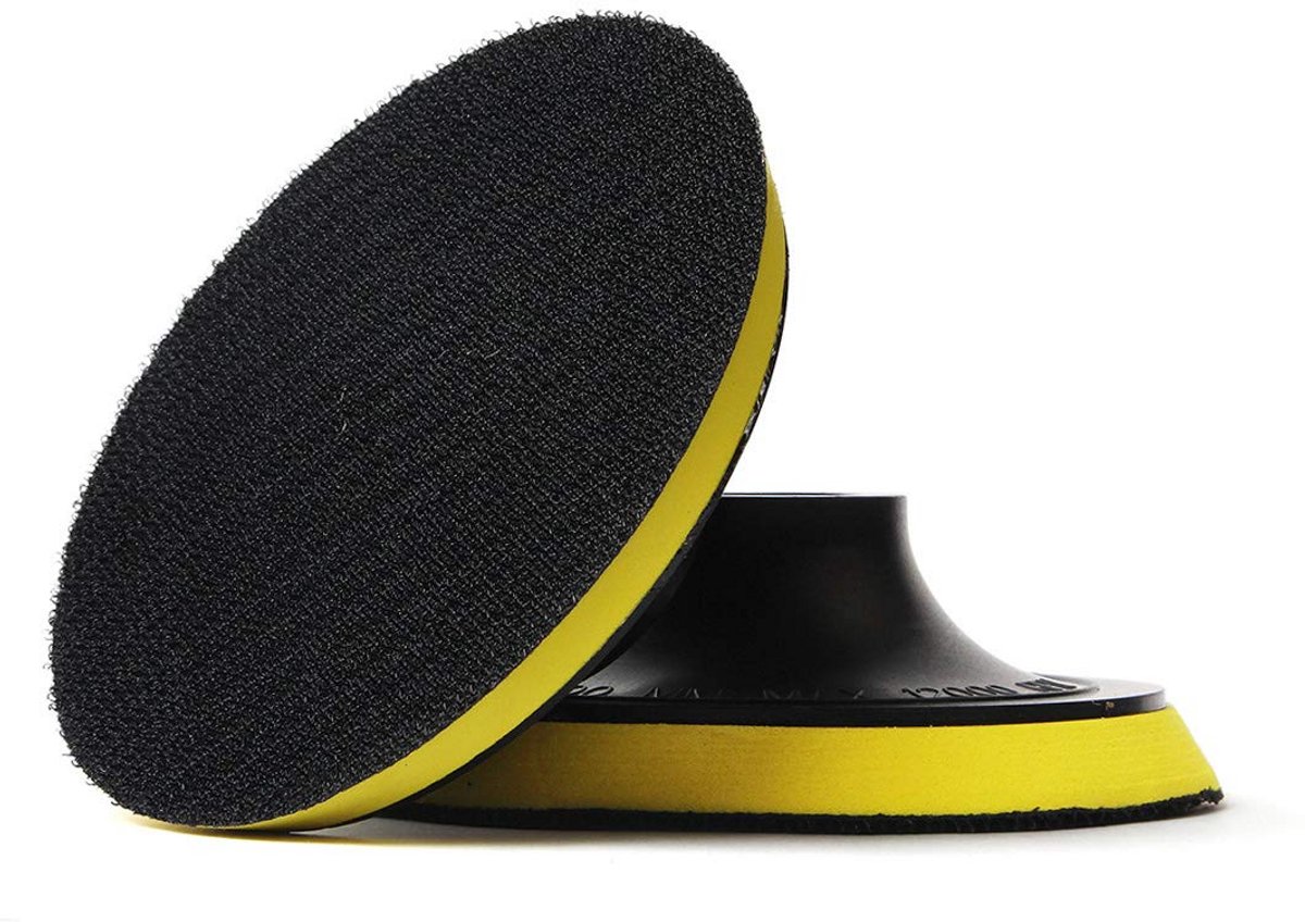 4 Inch Haak en Lus Backer Pads met 5/8-11 Schroefdraad voor Schuren en Polijsten (2 Stuks)