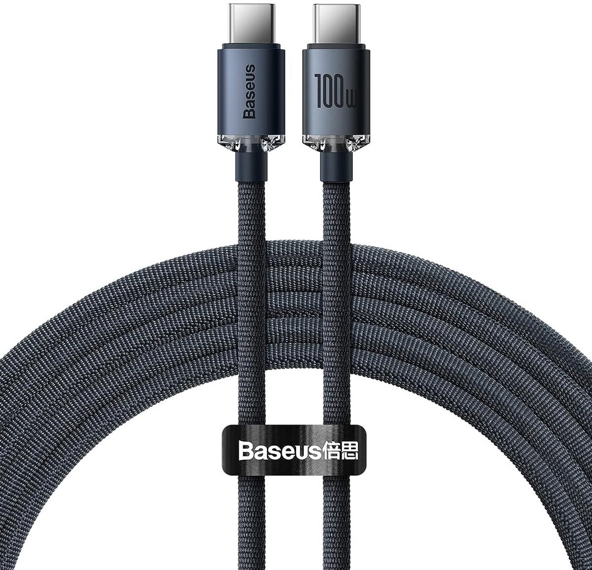 USB-C naar USB-C Kabel 2 Meter 100W Snel Opladen en Data Overdracht