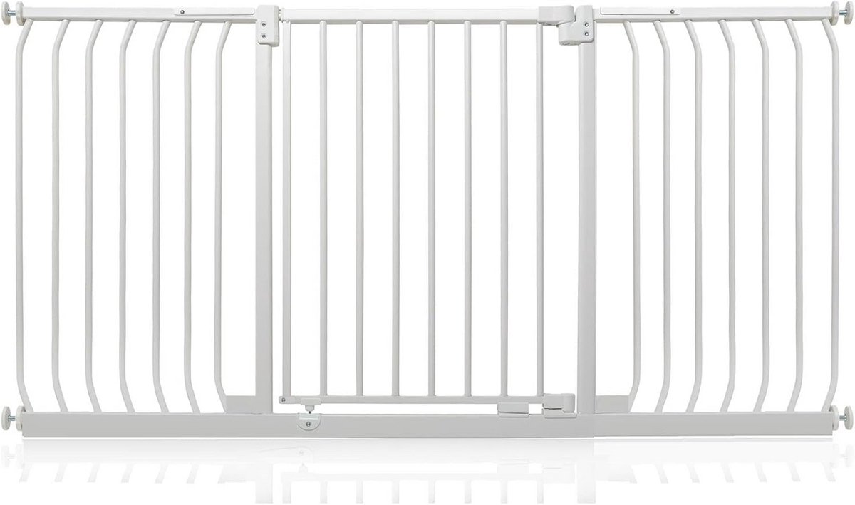 Drukbeveiliging Hek 161-170 cm Matwit - Veiligheidshek voor Trap en Deuropening