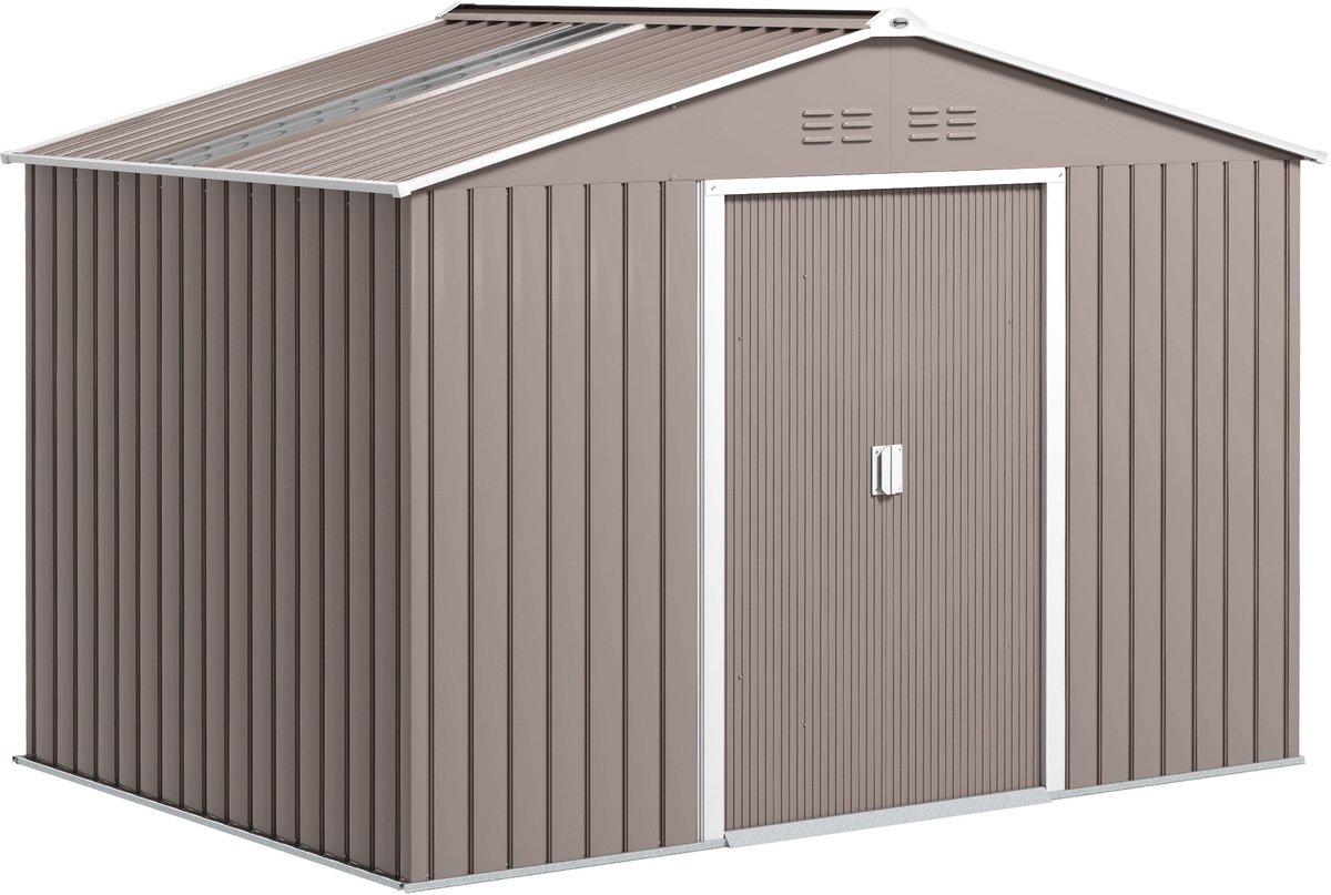 Outsunny Tuinberging - Gegalvaniseerd staal - 277x195x192cm - Lichtgrijs