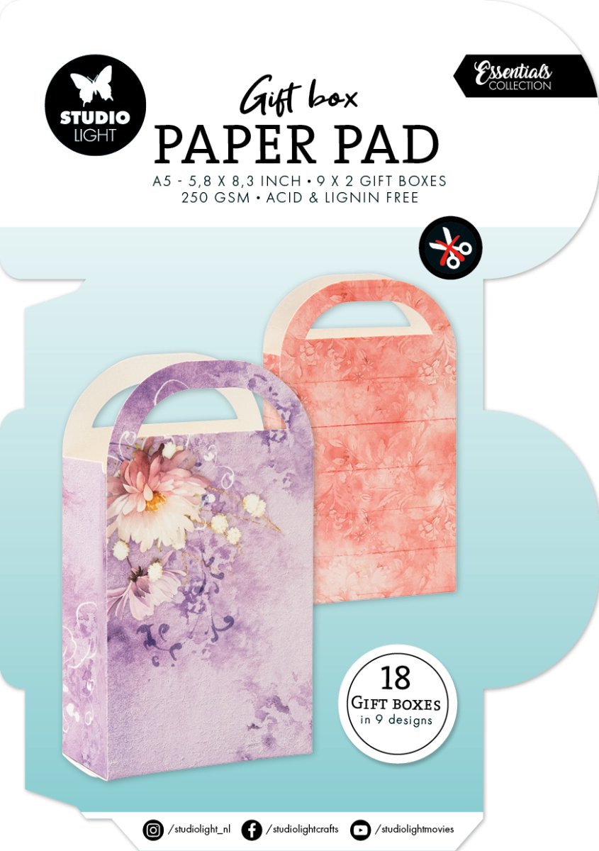 Giftbox paper pad Giftbag - Essentials nr. 457