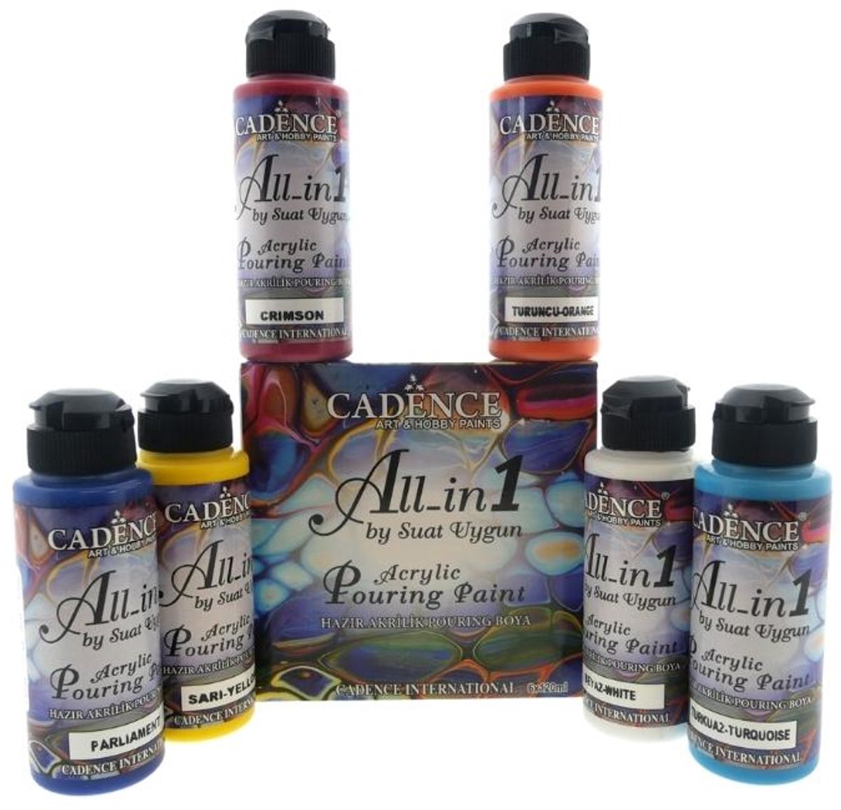 Cadence All in One Pouring Medium Set 6x120 ml