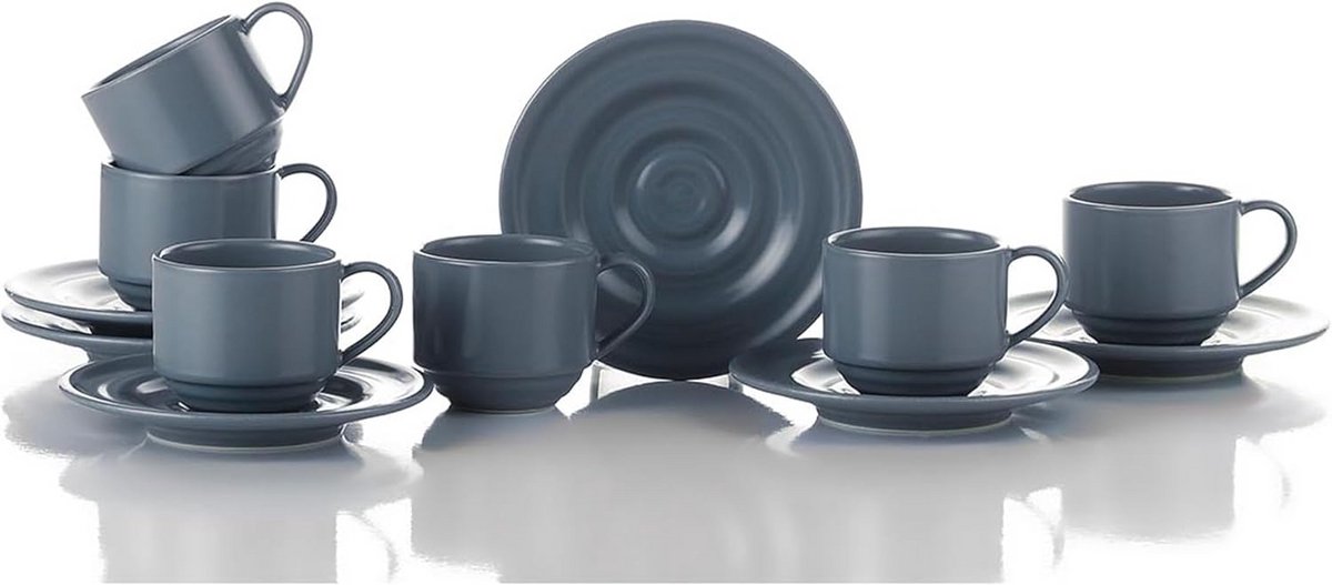 12-delig Koffieservies van Porselein