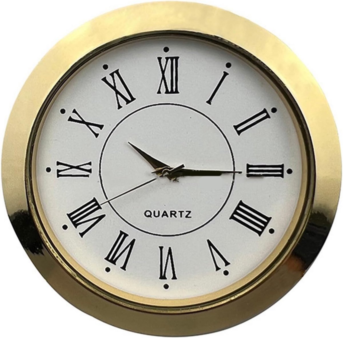 Ronde Quartz Klok Insert met Romeinse of Arabische Cijfers voor Hobby en Ambacht