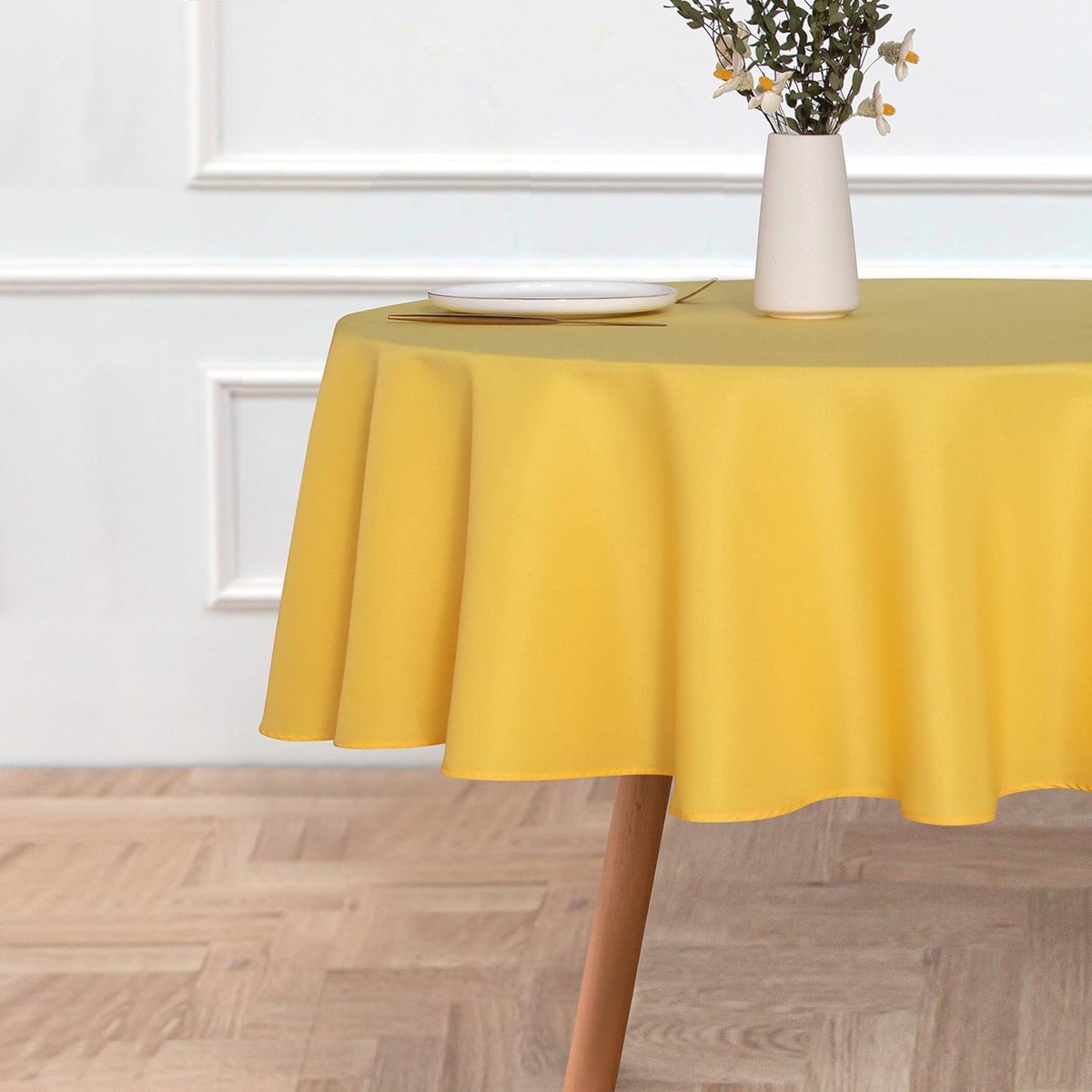 Rond Tafelkleed 150 cm Waterbestendig en Wasbaar Polyester voor Binnen en Buiten