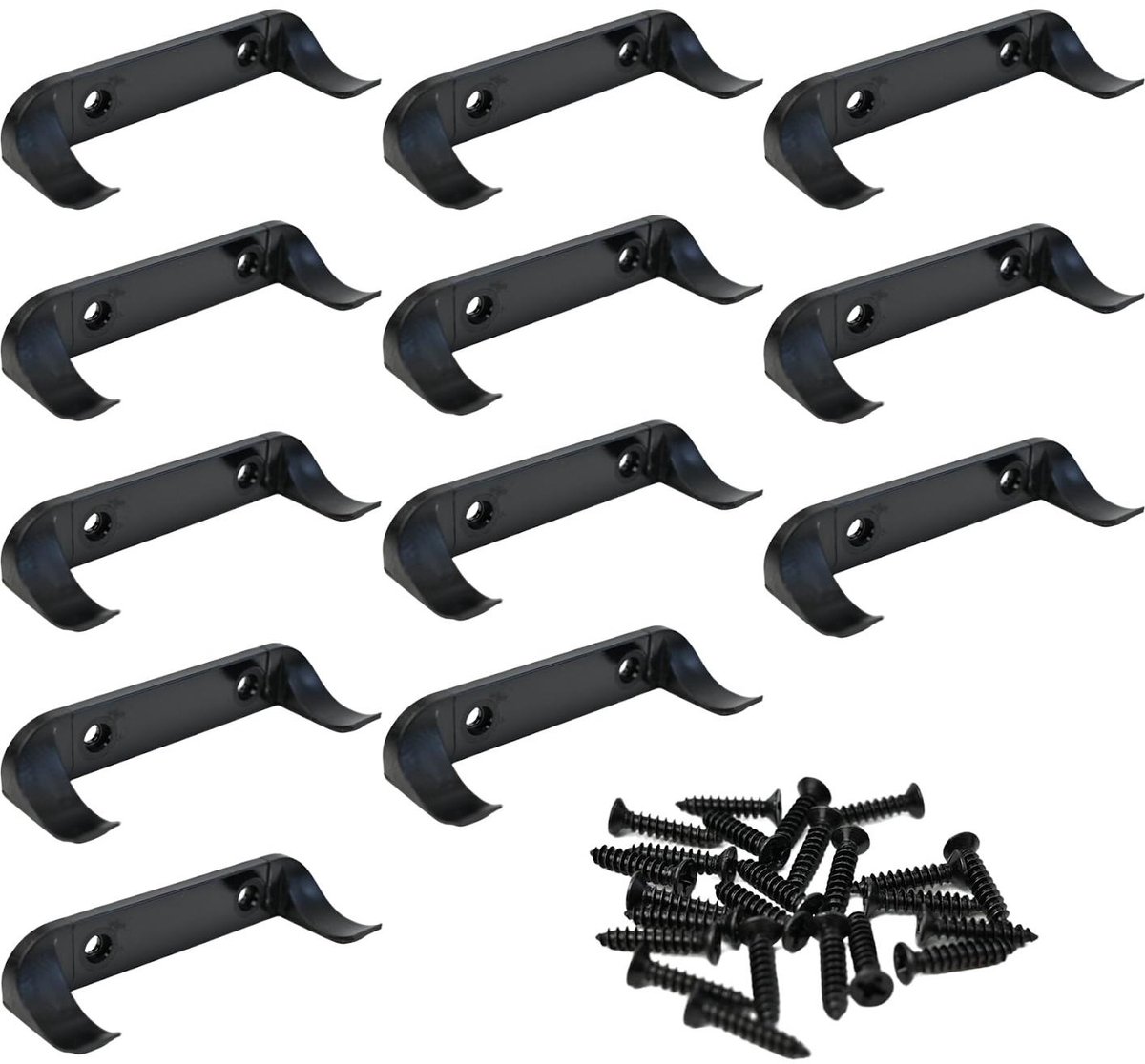 Elkuaie Wall Mount - Muurbeugel - Voor Verticale Weergave Van Lego F1-auto's En Andere Collectieauto's - 12 Stuks - Zwart