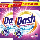 Dash Color Frische lessive en poudre - Linge de couleur - Pack XXL - 2 x 5 kg - 200 lavages - Protège les tissus de couleur - Prévient l'accumulation de calcaire - Sans transfert de couleur