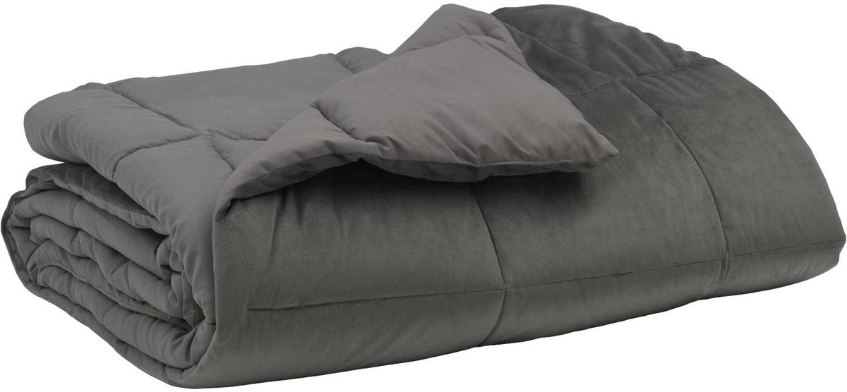 vidaXL - Volledig - Jaar - Dekbed - Gekwilt - Lichtgrijs - 200 - x - 200 - cm - Microvezel