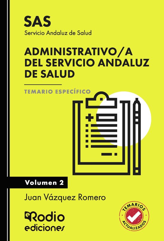 Administrativo/a del Servicio Andaluz de Salud. SAS. Temario ... - cover