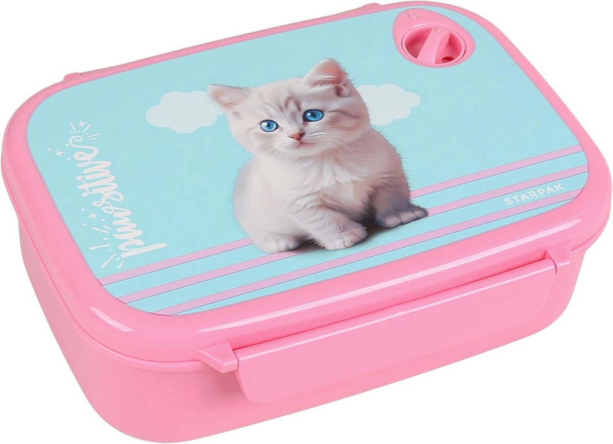 Schattige Broodtrommel voor Kinderen met Kattenontwerp