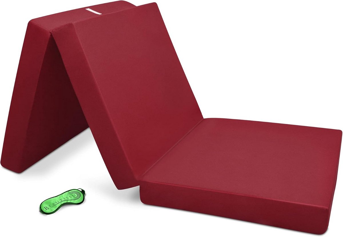 Opvouwbaar Logeer- en Camping Matras 120x195 cm - Comfortabel Gastenbed en Zitkussen