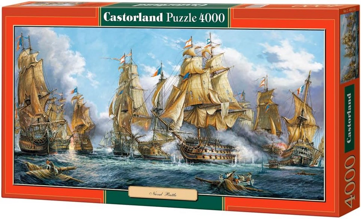 Gigantisch Legpuzzel 4000 Stukken Zeeslag Historische Zeilschepen Puzzel voor Volwassenen