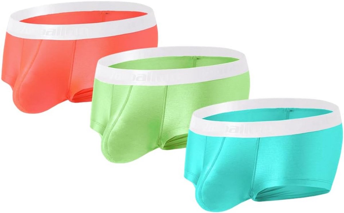 Sexy Boxershorts Heren met Verhullende Pouch van IJzige Zijde