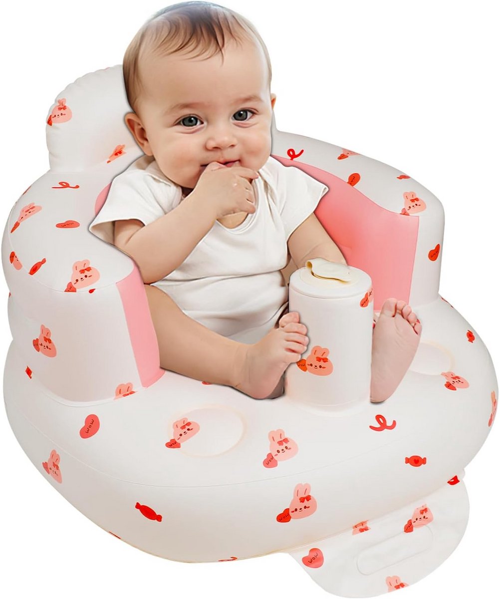 Opblaasbare Kinderstoel voor Baby's vanaf 3 Maanden met Ingebouwde Pomp