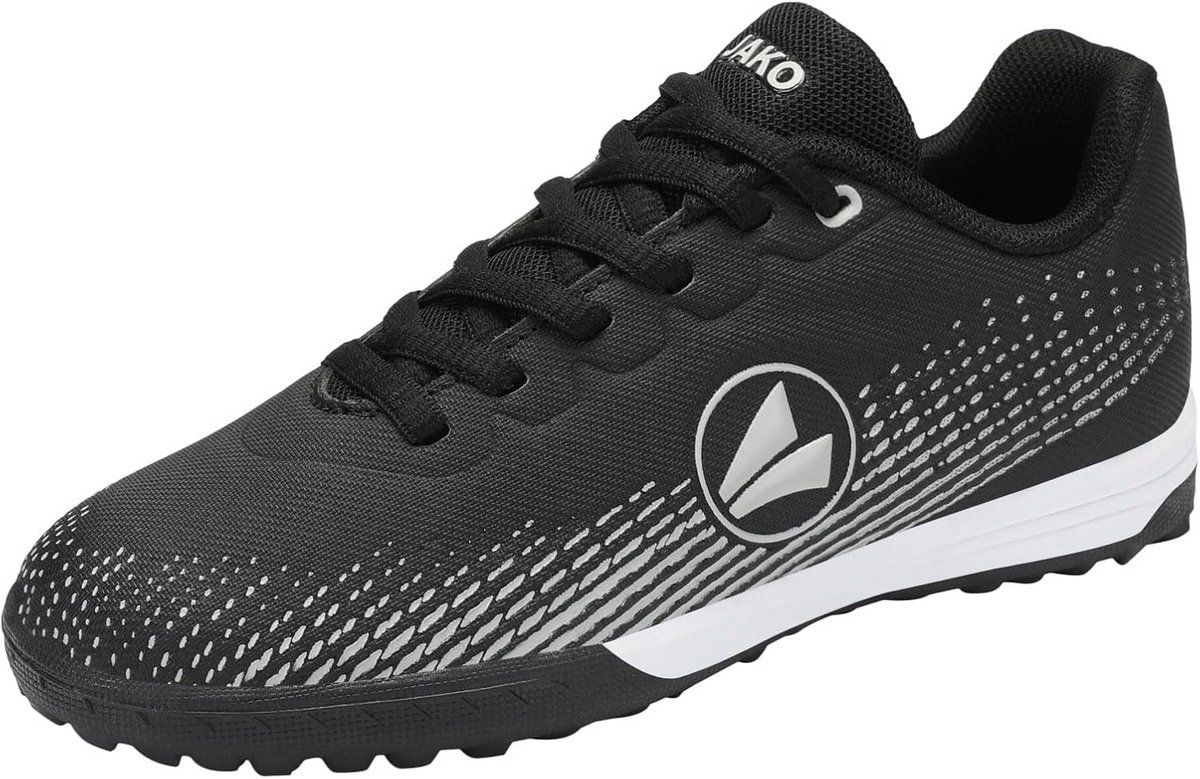 Lichtgewicht zwarte voetbalschoenen met SenseTouch bovenkant, uitstekende grip en balcontrole, ideaal voor training en wed...