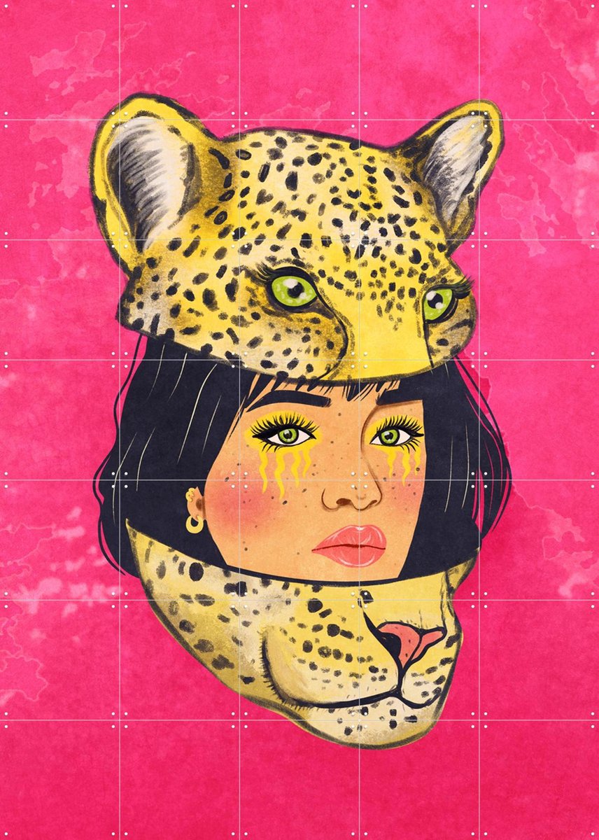 IXXI Tough on the Outside - Soft on the Inside, Raissa Oltmanns - 100 x 140 cm - Gratis ophangtool - Grote wanddecoratie en posters - Illustraties