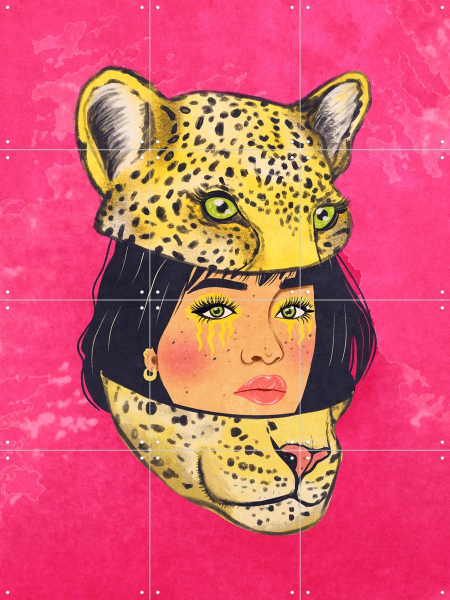 IXXI Tough on the Outside - Soft on the Inside, Raissa Oltmanns - 60 x 80 cm - Gratis ophangtool - Grote wanddecoratie en posters - Illustraties, Pop