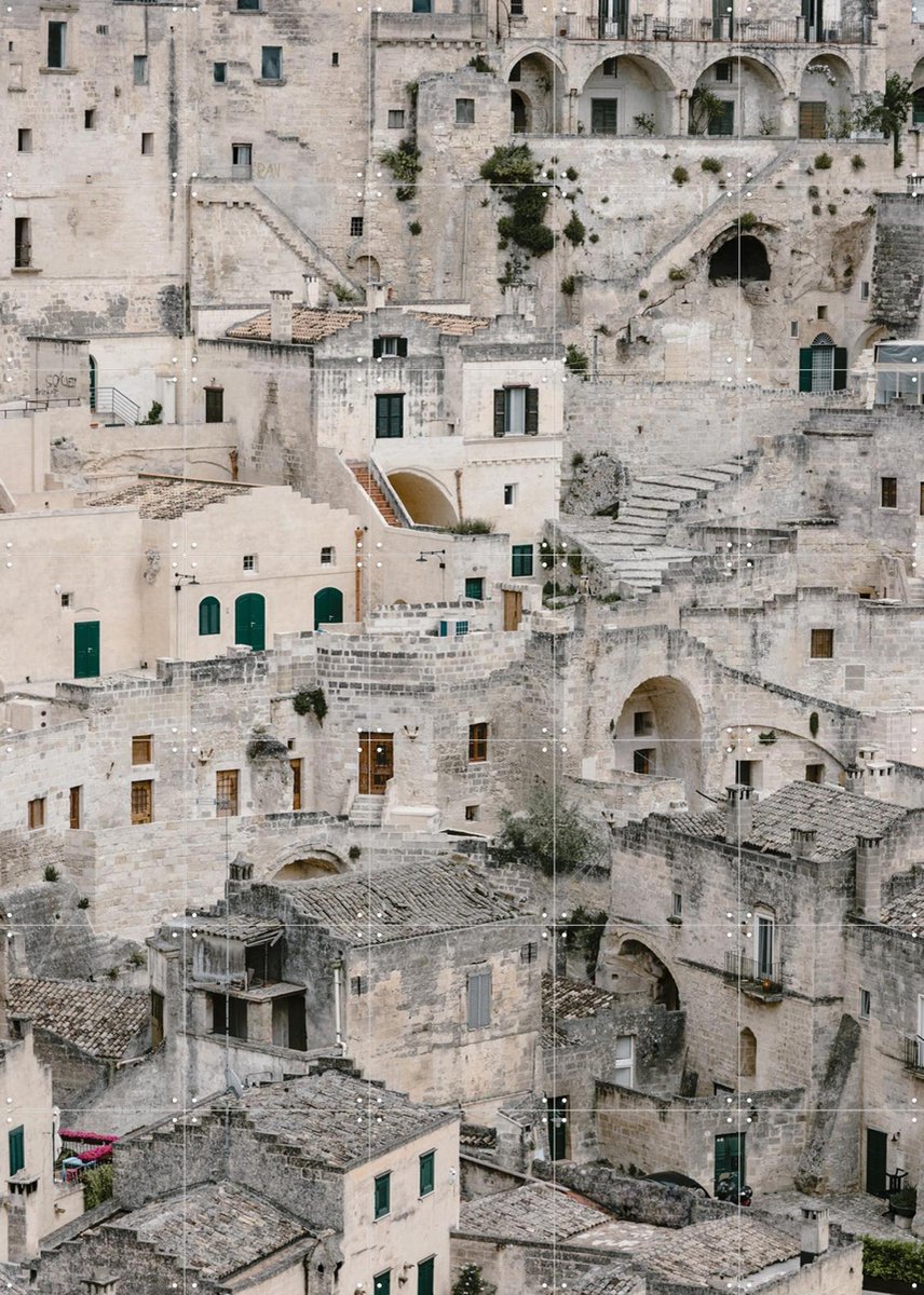IXXI Ancient City in Italy, Photolovers - 100 x 140 cm - Gratis ophangtool - Grote wanddecoratie en posters - Fotografie, Gang, Woonkamer