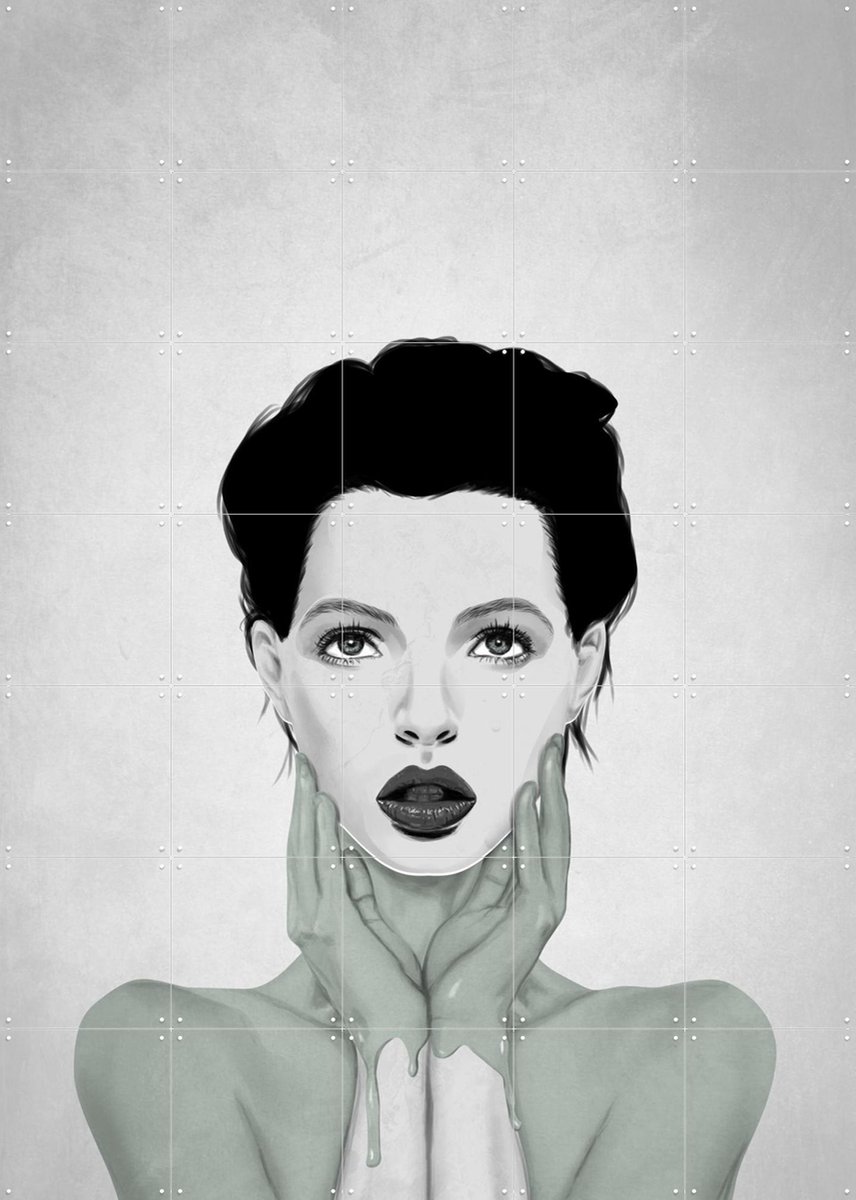 IXXI The Painter, Erik Andreas - 100 x 140 cm - Gratis ophangtool - Grote wanddecoratie en posters - Illustraties, Line art, Slaapkamer, Woonkamer
