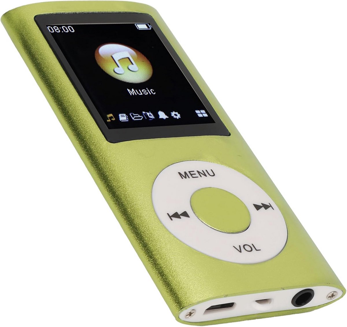 Draagbare MP3 Speler zonder Verlies met Hoofdtelefoon en Oplaadkabel