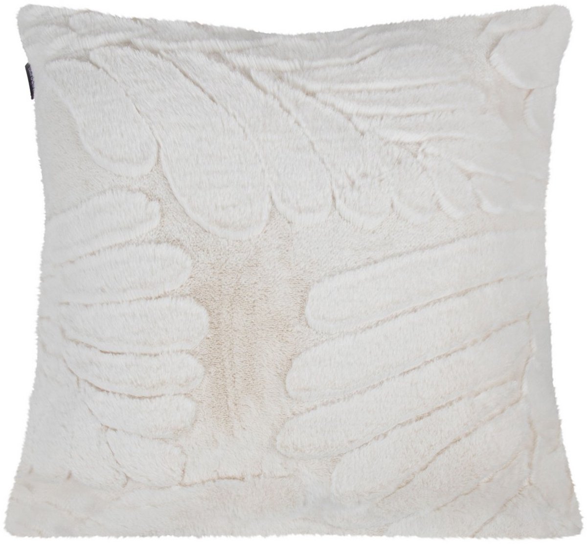 Linen & More Kussen Bladeren Off White 45x45cm Gebroken wit