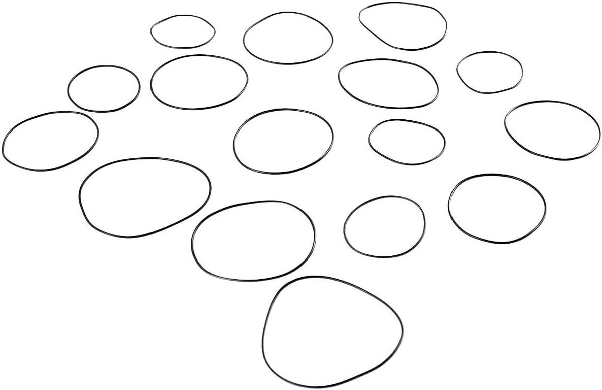 Allecto- Horlogereparatieset - Vervangen - Beschadigde onderdelen - 0,7 mm - O-ring achterdeksel afdichtingsringset - Geschikt voor reparaties - Zwart model - Horloge onderdelen vervangen met deze O-ring set.