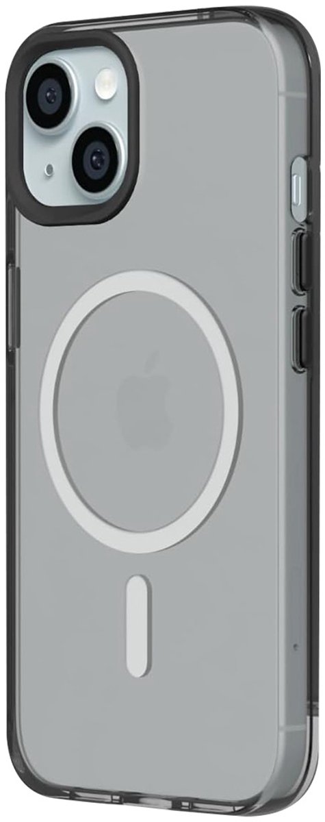 Rhinoshield Clear Hoesje geschikt voor Apple iPhone 15 | Back Cover Hoesje | Compatible met MagSafe | Zwart