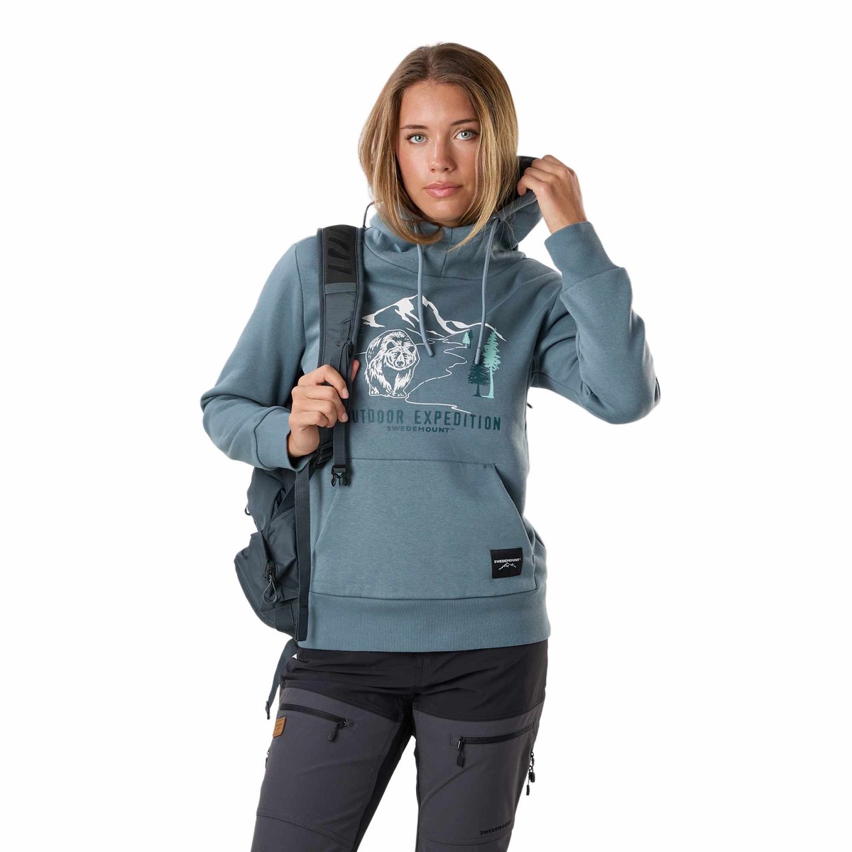 Swedemount Forest Hood Hoodie – Dames trui – Maat 38