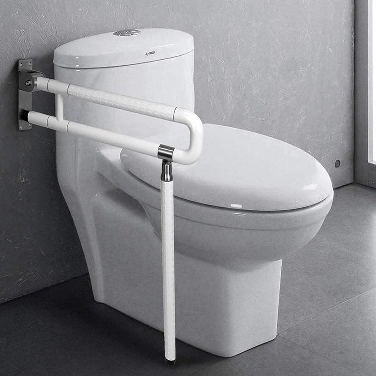 Inklapbare Handgreep voor Badkamer - Antislip en Met Nachtzicht - 60 cm