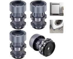 4pcs trillingsdempers, Wasmachine, Verstelbare trillingsdempers, Verstelbare hoogte 7-10cm, Wasmachine Rubberen voeten voor wasmachines en droger