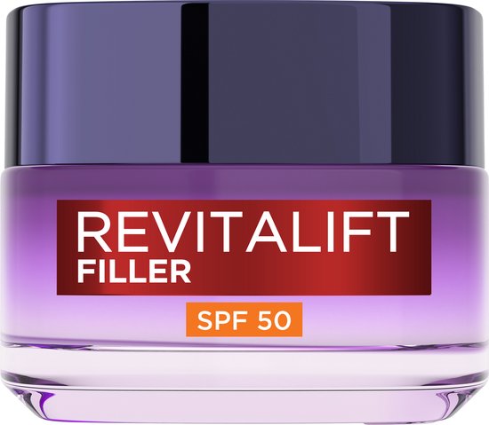 L’Oréal Paris Revitalift Filler Anti-Aging Dagcrème - met Hyaluronzuur - en SPF 50 - 50ml
