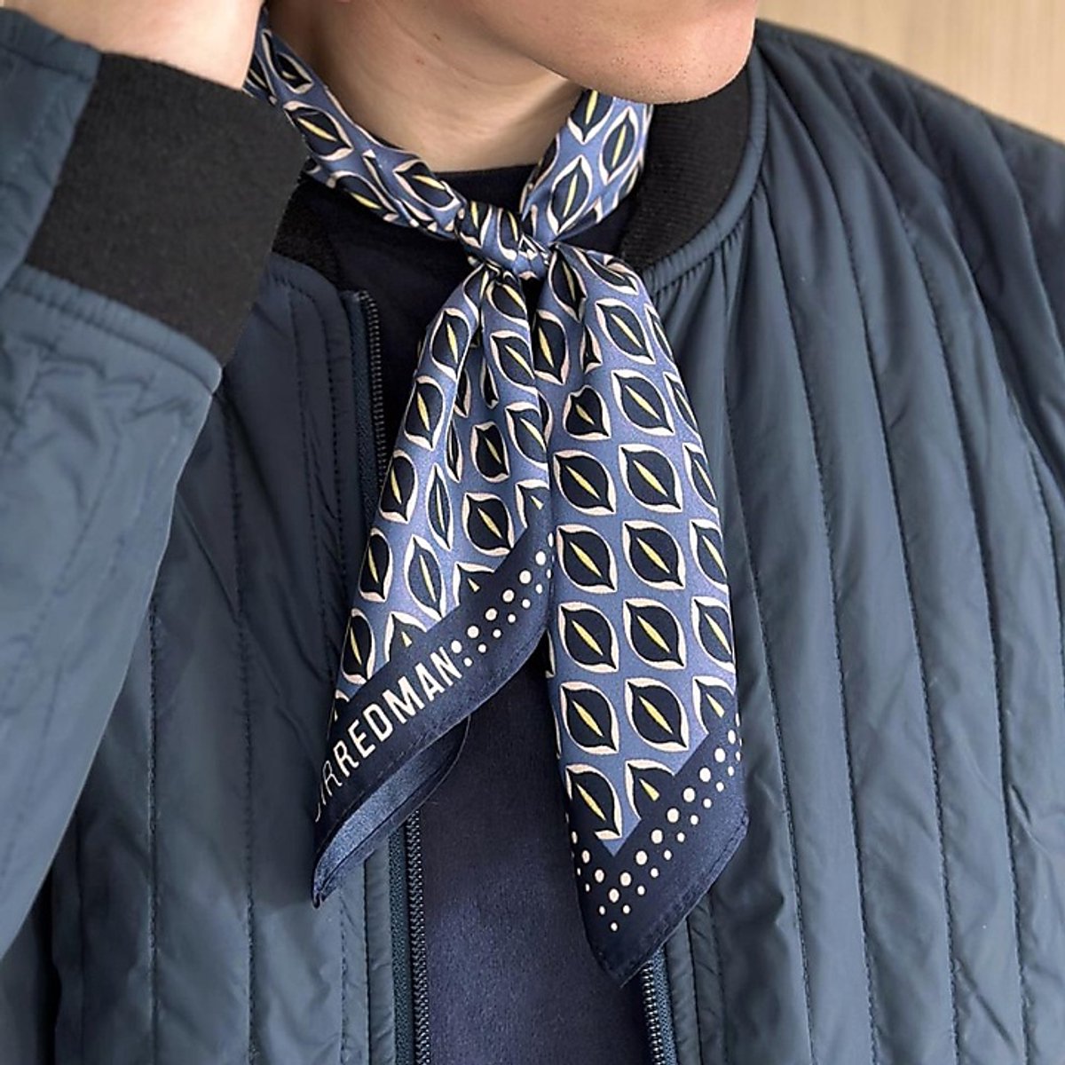 Sir Redman - Sjaals - neckerchief Norman blue - blauw / ecru / geel