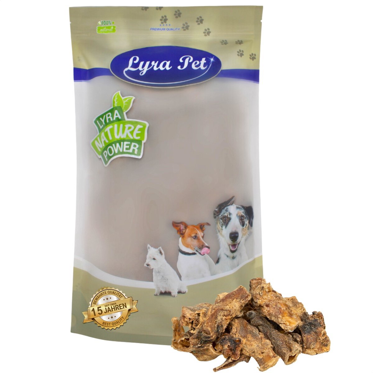 1 kg Lyra Pet® stukken ossenstaart