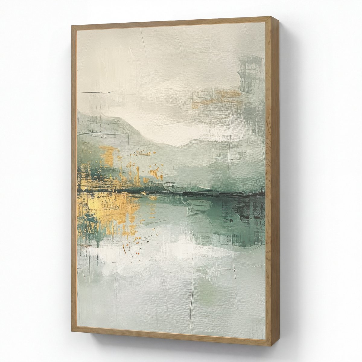 Wandlamp 70x100 cm - Oplaadbaar - Groen - Modern - Abstract - Goud - Wandlampen binnen woo