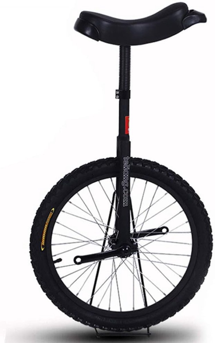 Eenwieler Balansfiets Oefenfiets Fitness Balans Training Extra Dikke Band 16 Inch Wiel Zwart