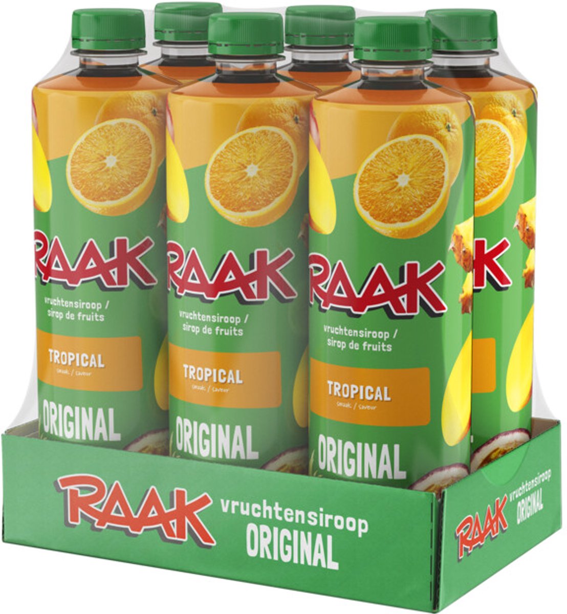 Raak Vruchtensiroop Tropical - 6 x 750 ml