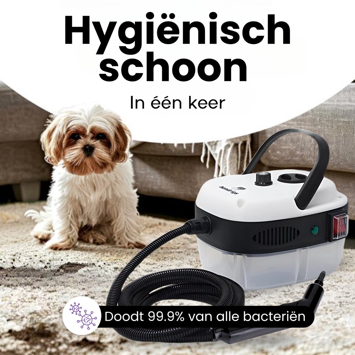 Stoomreiniger met veiligheidsvergrendeling en 12 accessoires, handheld Stoomreiniger met veiligheidsvergrendeling en 12 accessoires, handheld