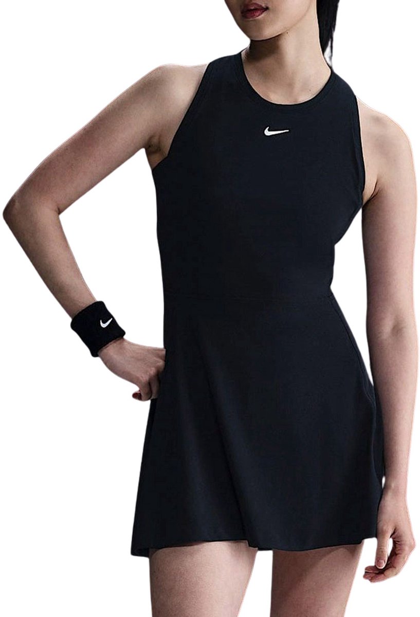 Nike Dri-FIT Victory Tennisjurk Dames Zwart