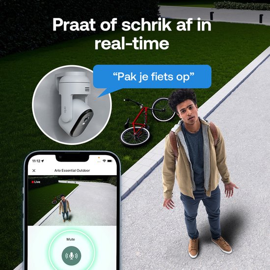 Arlo Essential3 HD PTZ beveiligingscamera voor buiten, 2-Cam van Merkloos — afbeelding 2