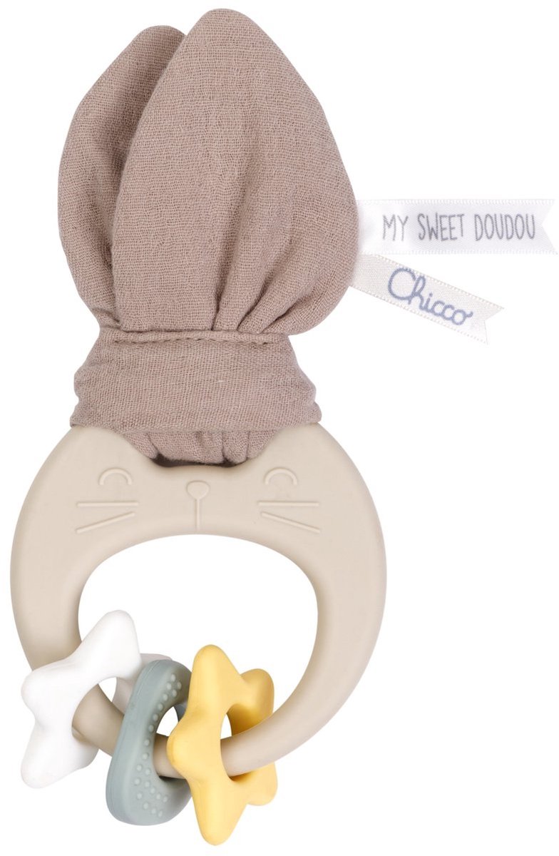 Chicco Zachte Bijtring - My Sweet Doudou - Konijn (0 M+)